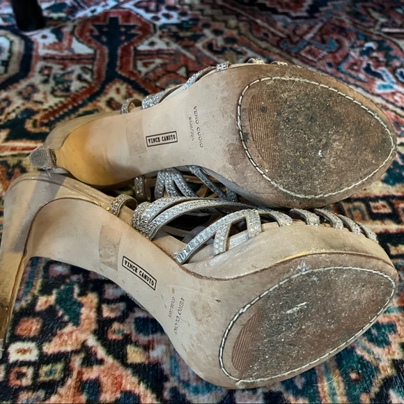 Vince Camuto rose gold sparkle heels! - Picture 5 of 5